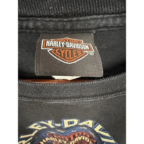 Vintage Harley Davidson Freedom‎ Ain't Quiet T Shirt Black Size Medium - Picture 5 of 7